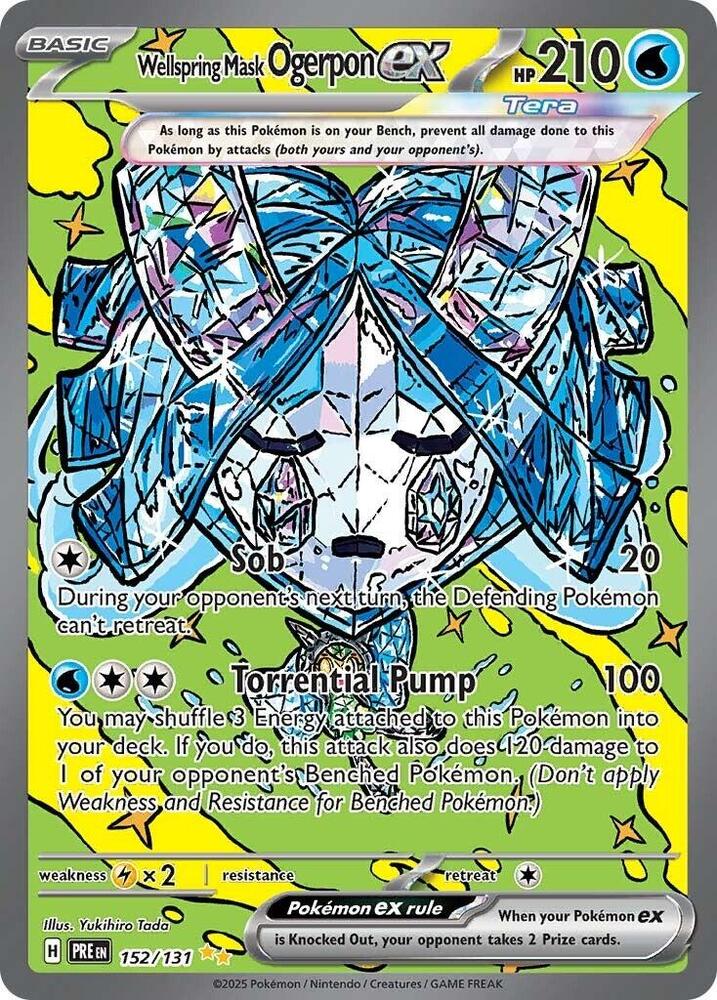 Wellspring Mask Ogerpon ex (152/131) [Scarlet & Violet: Prismatic Evolutions] | Odin's Place