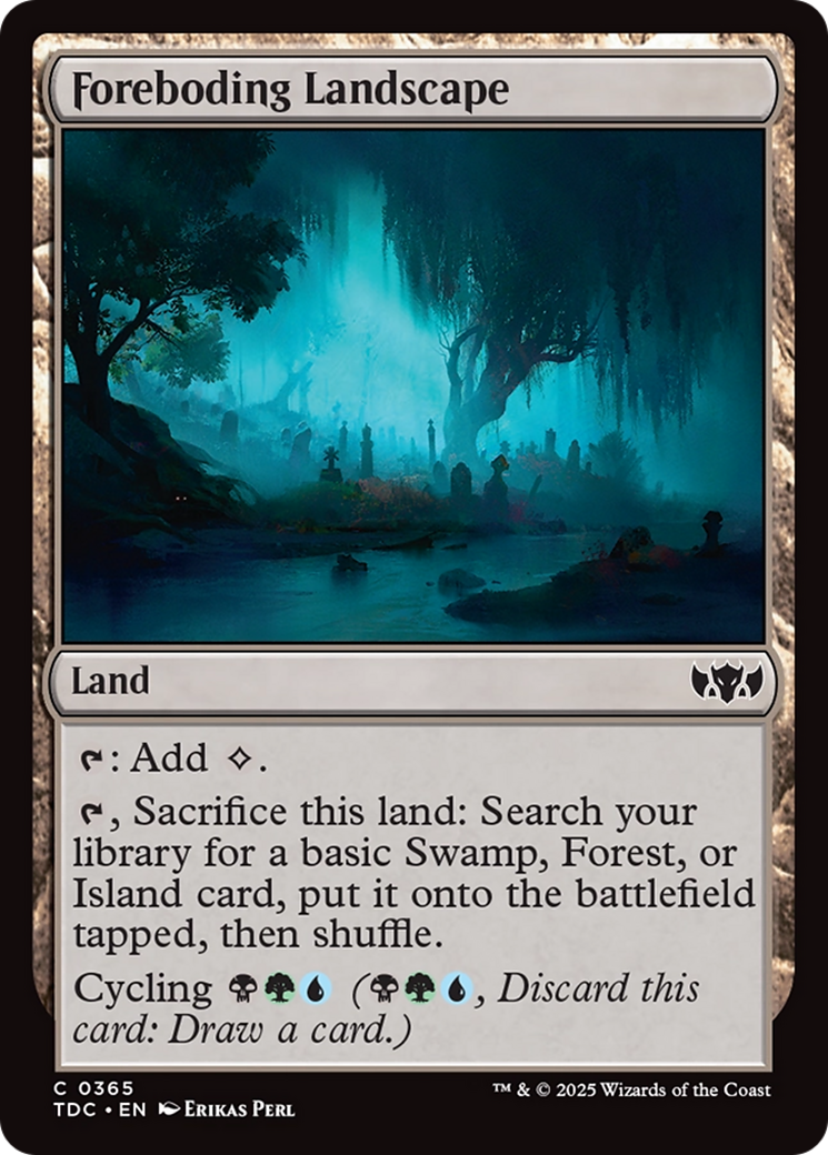 Foreboding Landscape [Tarkir: Dragonstorm Commander] | Odin's Place