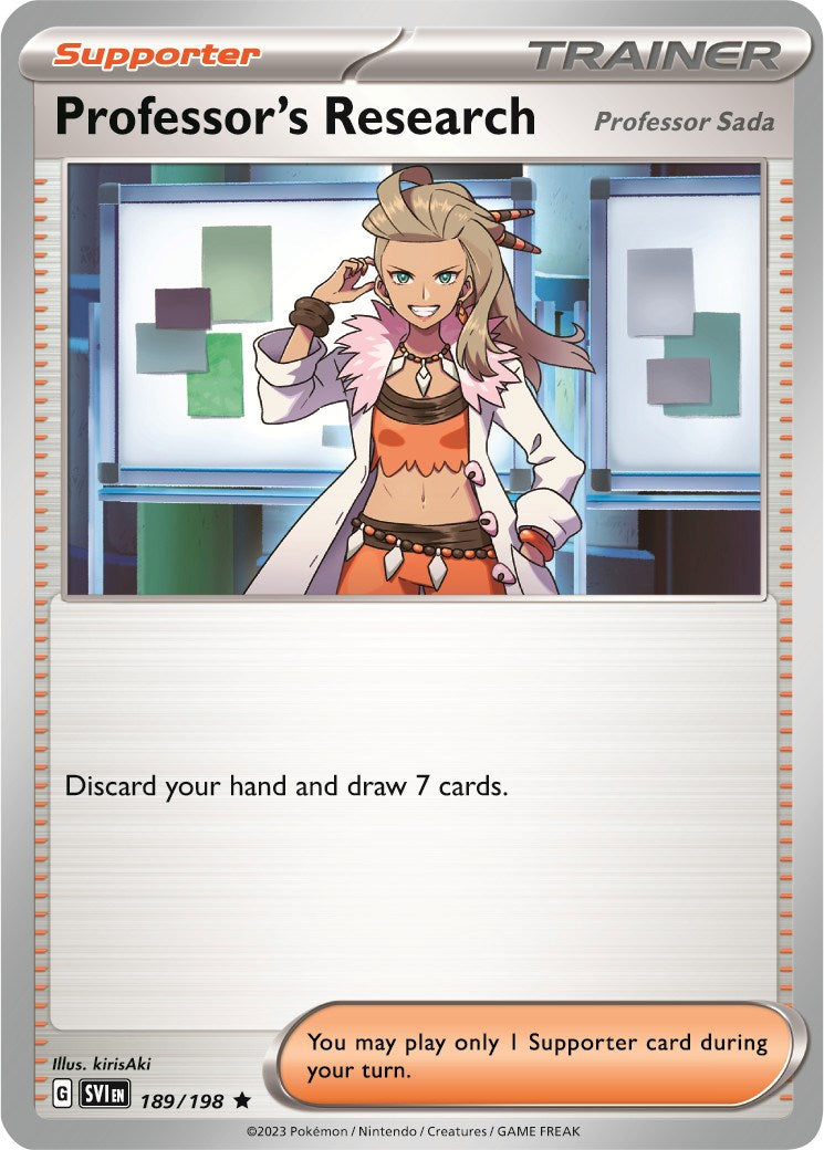 Professor's Research (189/198) (Theme Deck Exclusive) [Scarlet & Violet: Black Star Promos] | Odin's Place