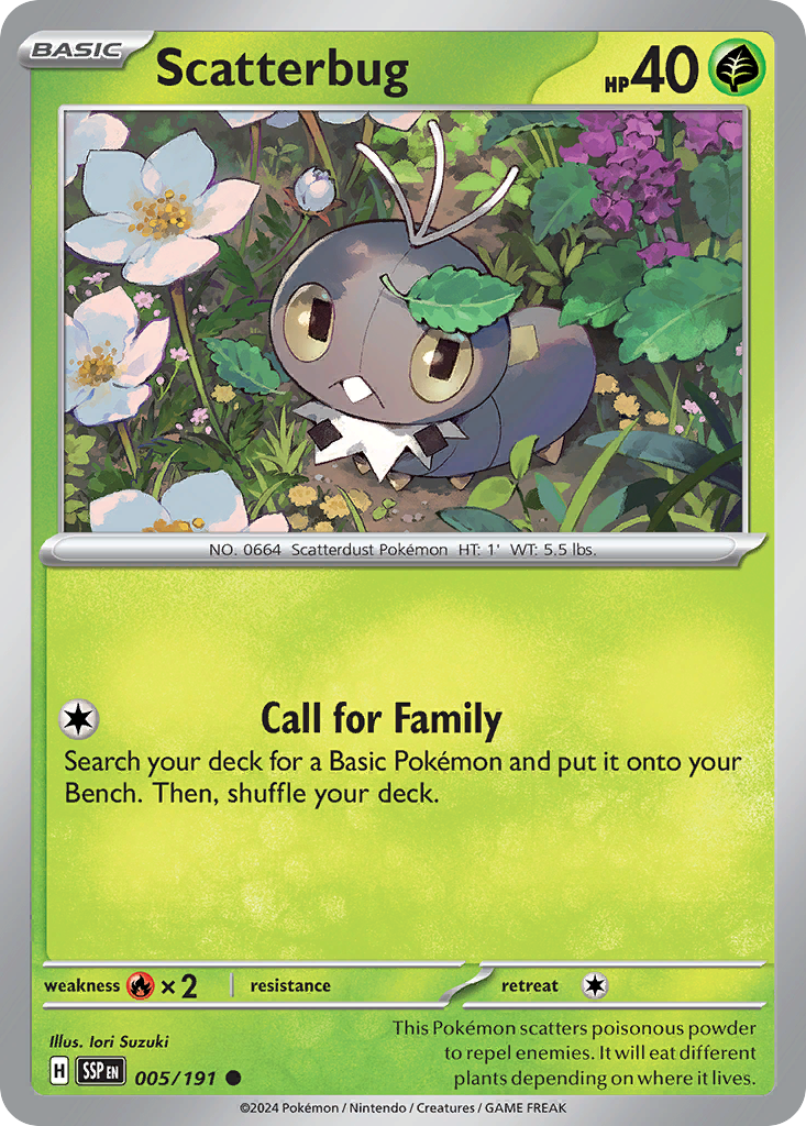 Scatterbug (005/191) [Scarlet & Violet: Surging Sparks] | Odin's Place