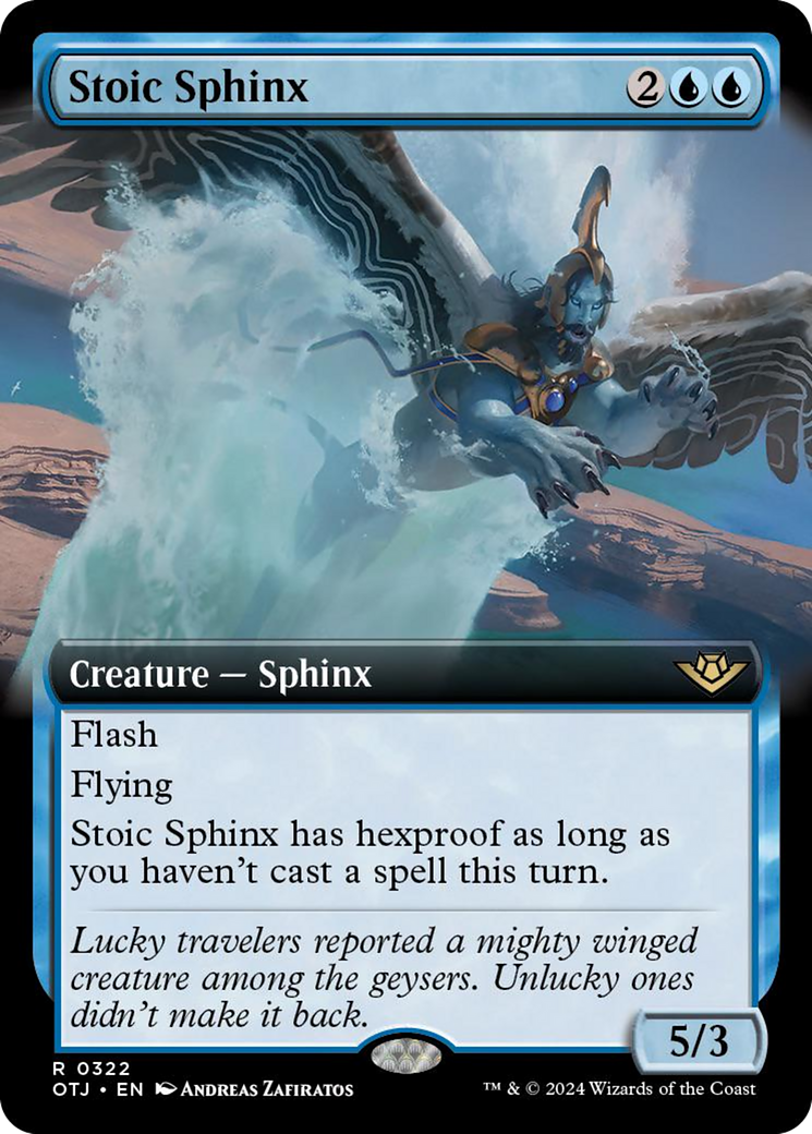 Stoic Sphinx (Extended Art) [Outlaws of Thunder Junction] | Odin's Place