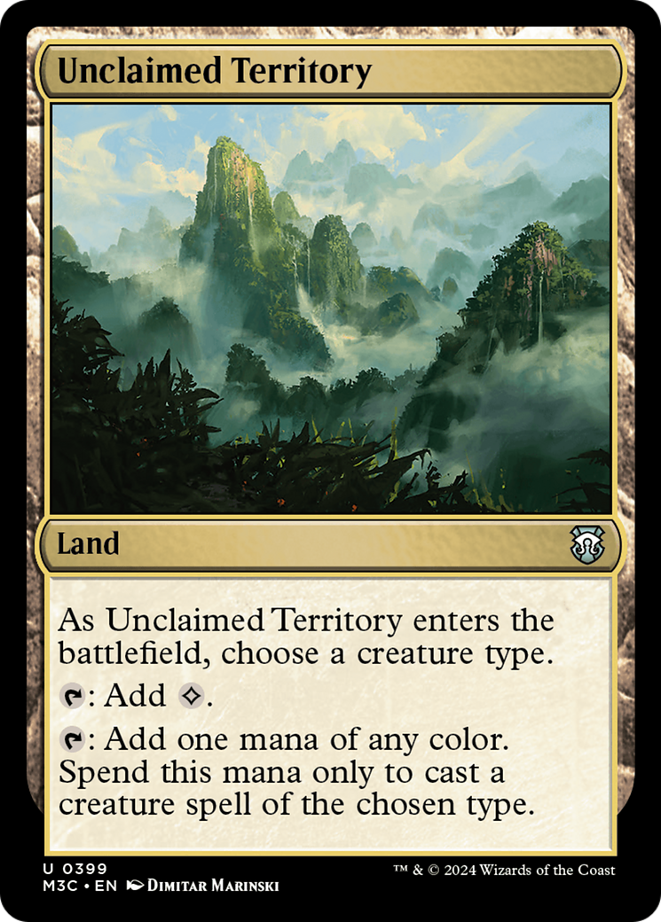 Unclaimed Territory (Ripple Foil) [Modern Horizons 3 Commander] | Odin's Place