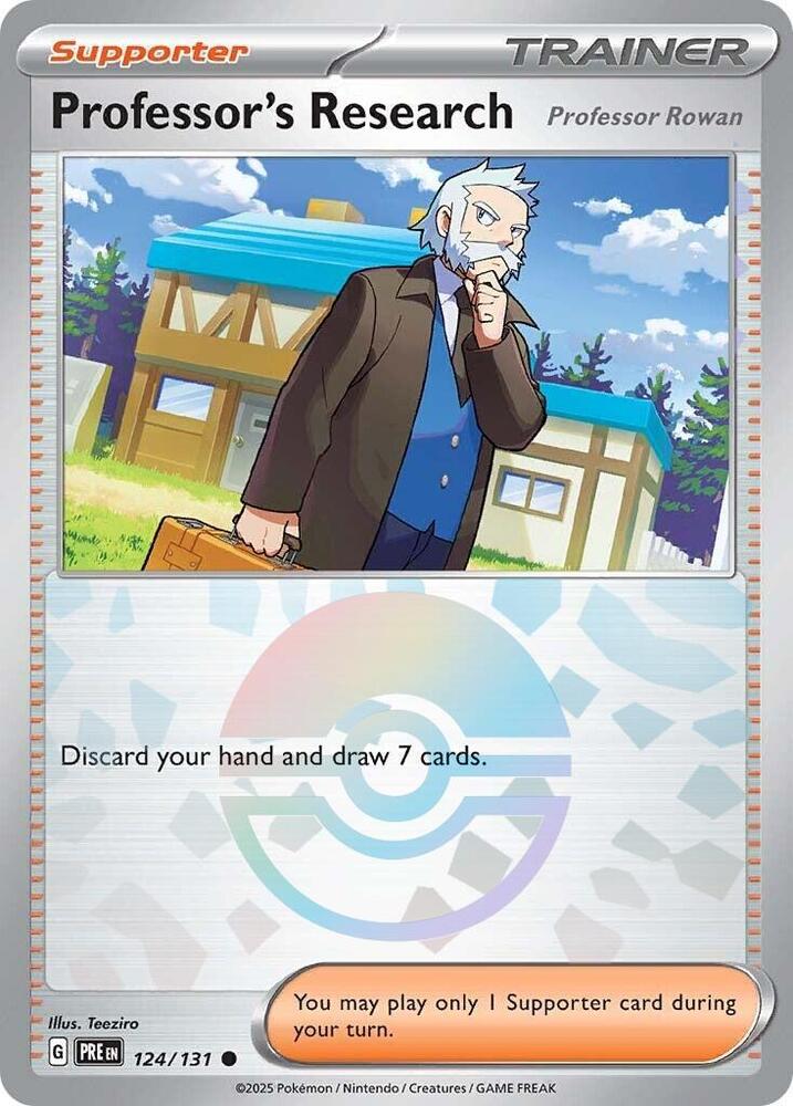 Professor's Research (124/131) [Professor Rowan] (Poke Ball Pattern) [Scarlet & Violet: Prismatic Evolutions] | Odin's Place