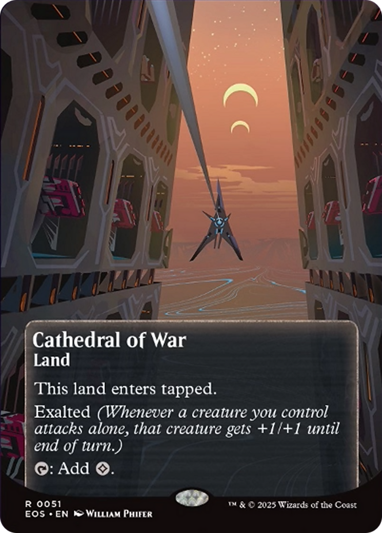 Cathedral of War (0051) (Borderless) [Edge of Eternities: Stellar Sights] | Odin's Place