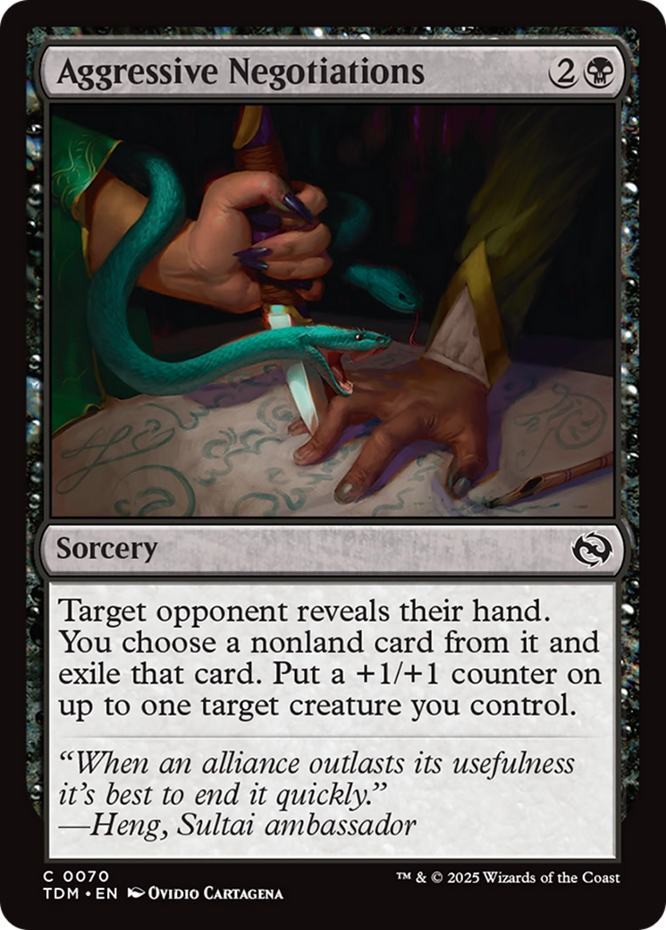 Aggressive Negotiations [Tarkir: Dragonstorm] | Odin's Place