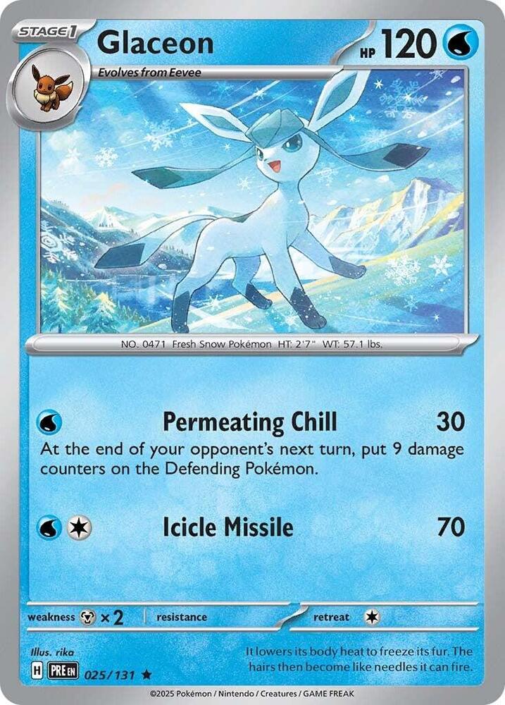 Glaceon (025/131) [Scarlet & Violet: Prismatic Evolutions] | Odin's Place
