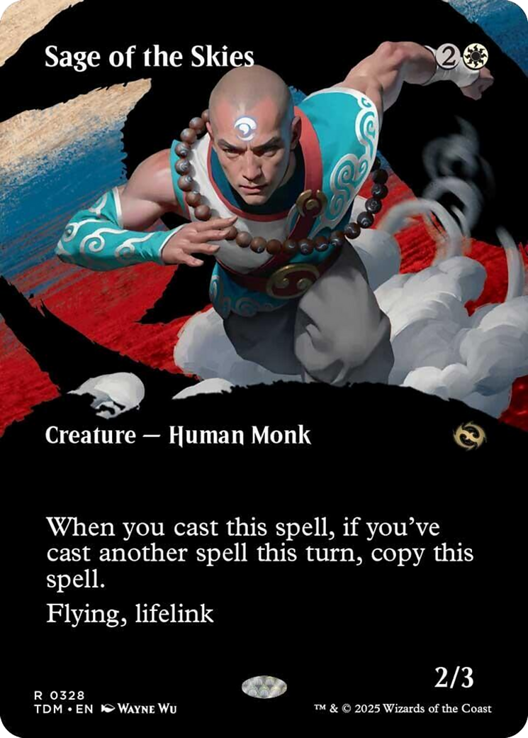 Sage of the Skies (Borderless) [Tarkir: Dragonstorm] | Odin's Place