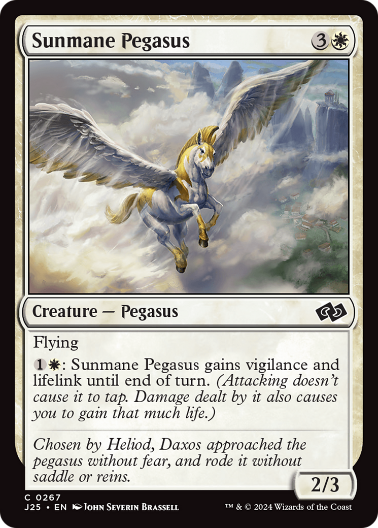 Sunmane Pegasus [Foundations Jumpstart] | Odin's Place