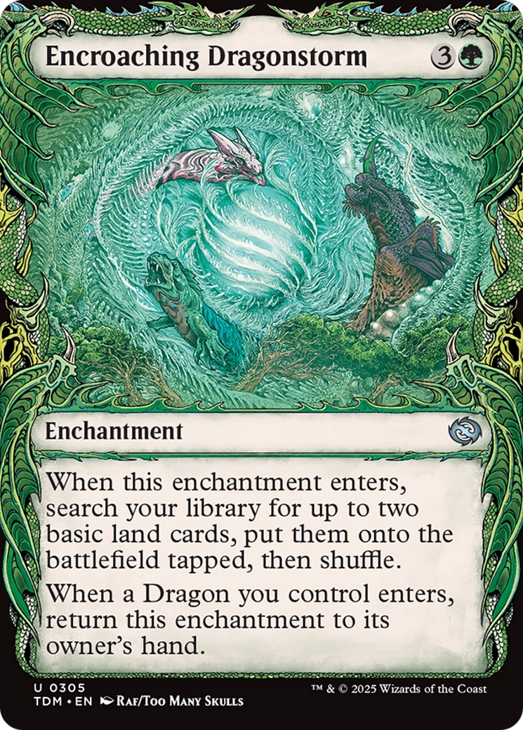 Encroaching Dragonstorm (Showcase) [Tarkir: Dragonstorm] | Odin's Place