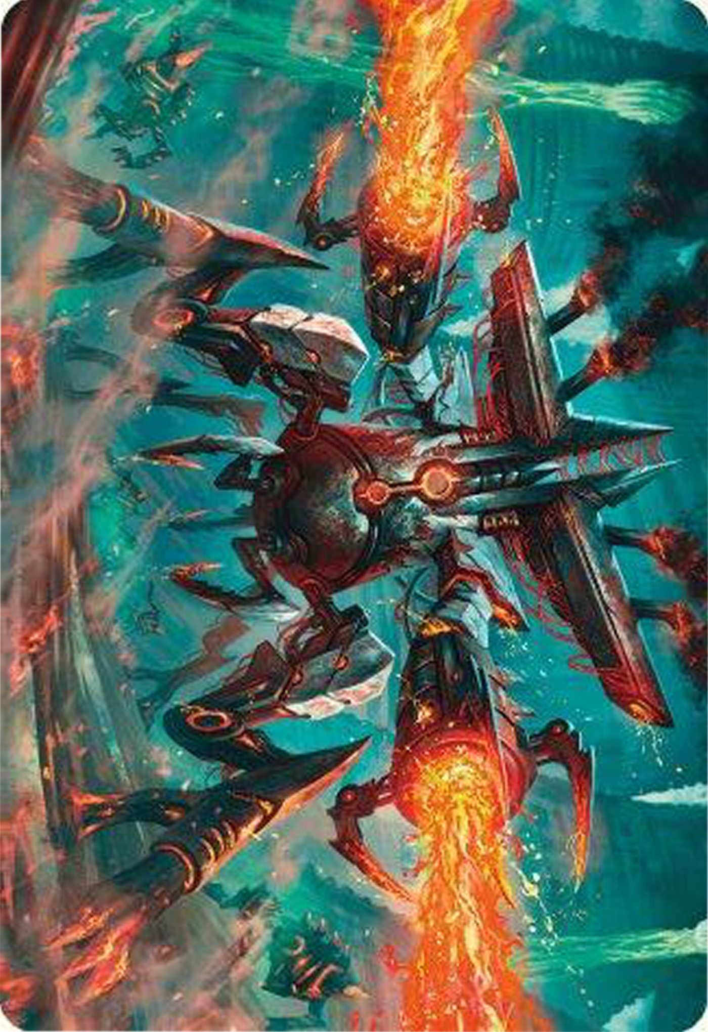 Exterminator Magmarch Art Card [Modern Horizons 3 Art Series] | Odin's Place