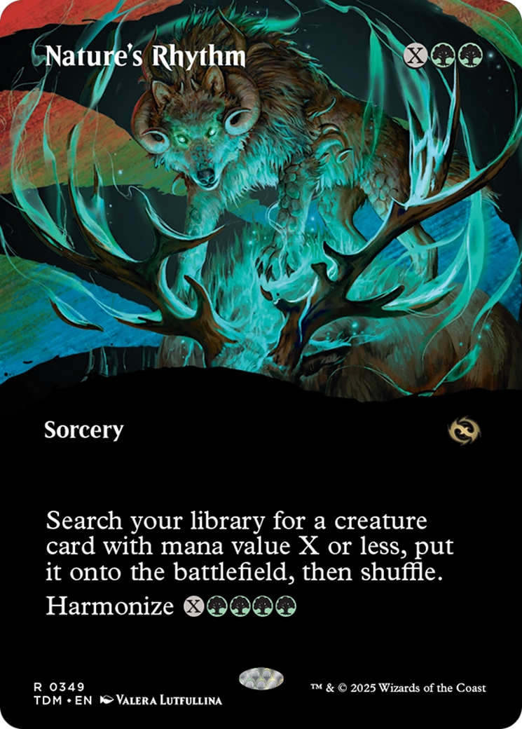 Nature's Rhythm (Borderless) [Tarkir: Dragonstorm] | Odin's Place