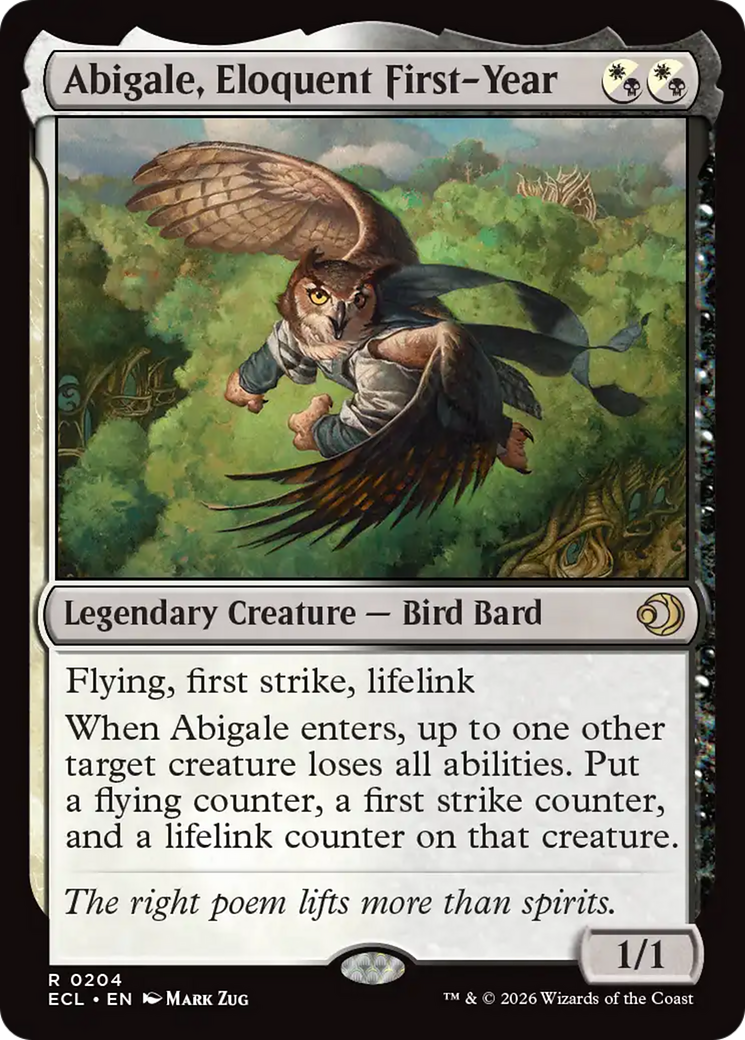 Abigale, Eloquent First-Year [Lorwyn Eclipsed] | Odin's Place
