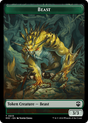 Beast (0015) // Insect (0025) Double-Sided Token [Modern Horizons 3 Commander Tokens] | Odin's Place