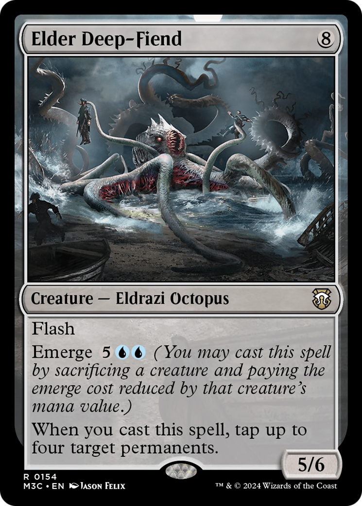 Elder Deep-Fiend (Ripple Foil) [Modern Horizons 3 Commander] | Odin's Place