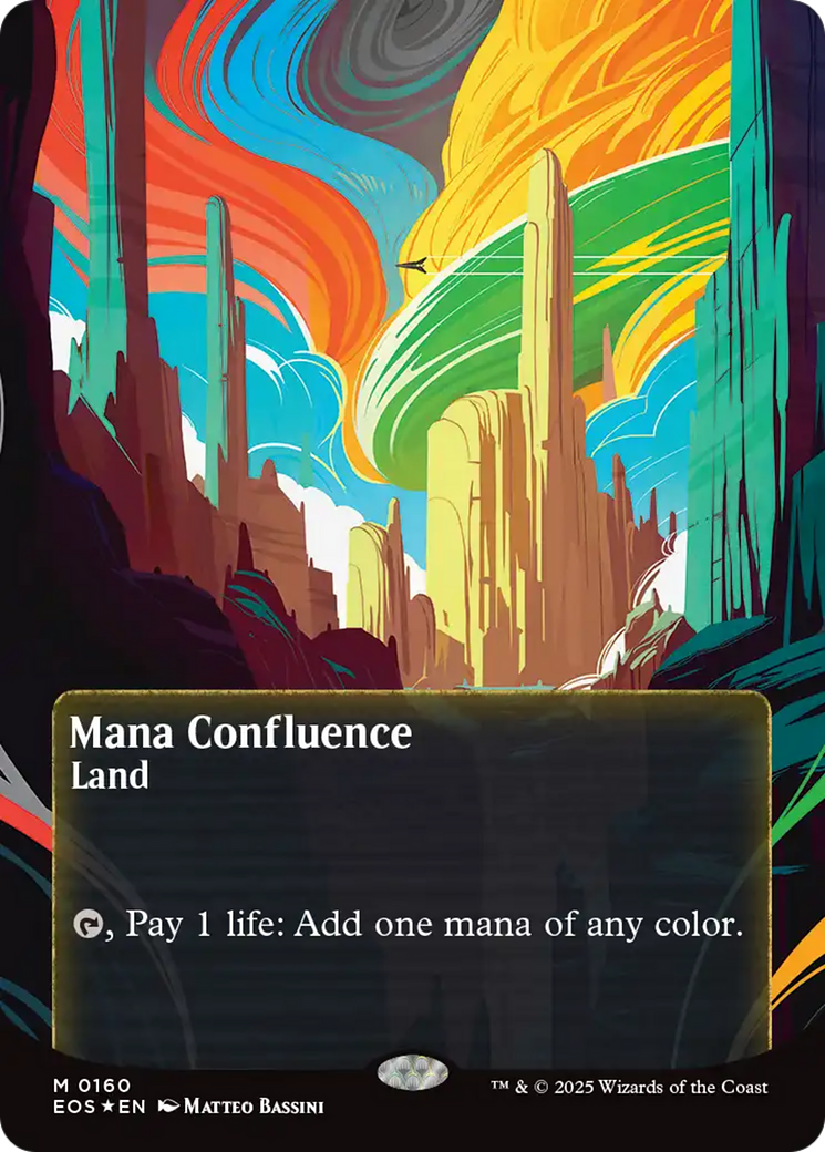 Mana Confluence (0160) (Borderless) (Galaxy Foil) [Edge of Eternities: Stellar Sights] | Odin's Place