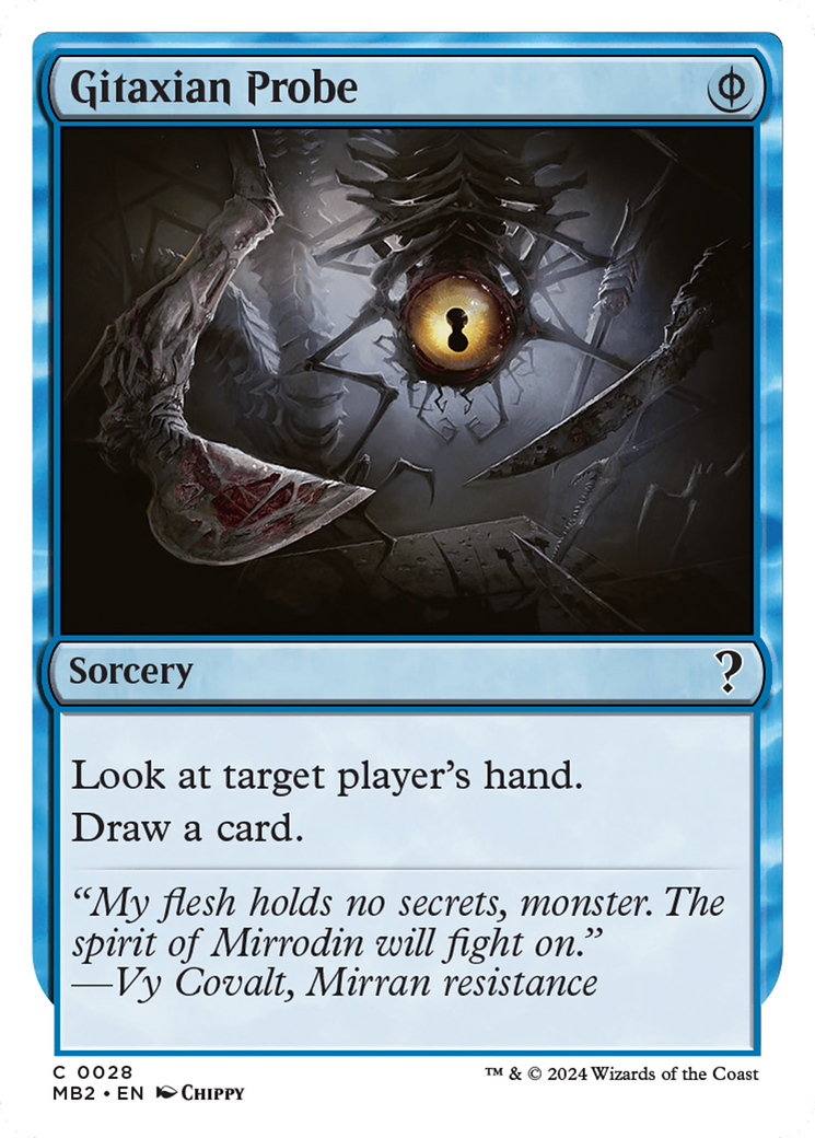 Gitaxian Probe (White Border) [Mystery Booster 2] | Odin's Place