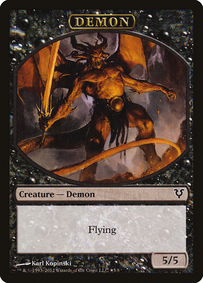 Angel // Demon Double-Sided Token (Oversized) [Open the Helvault] | Odin's Place