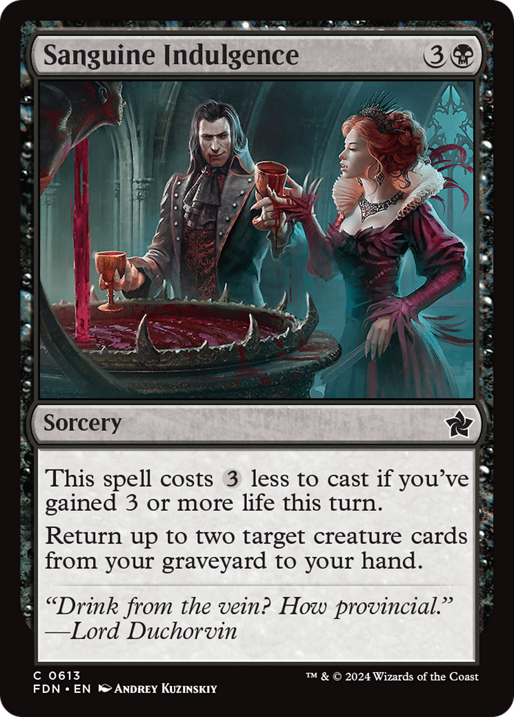 Sanguine Indulgence [Foundations] | Odin's Place