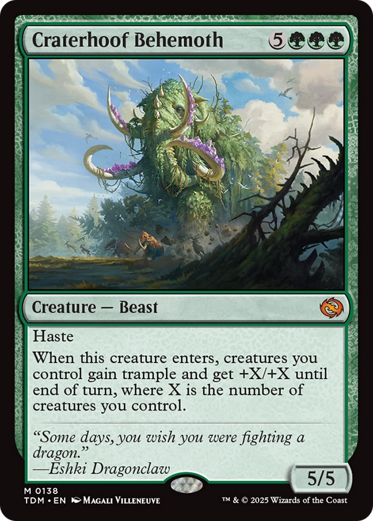 Craterhoof Behemoth [Tarkir: Dragonstorm] | Odin's Place