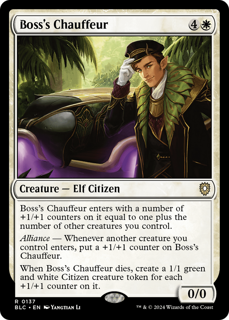 Boss's Chauffeur [Bloomburrow Commander] | Odin's Place