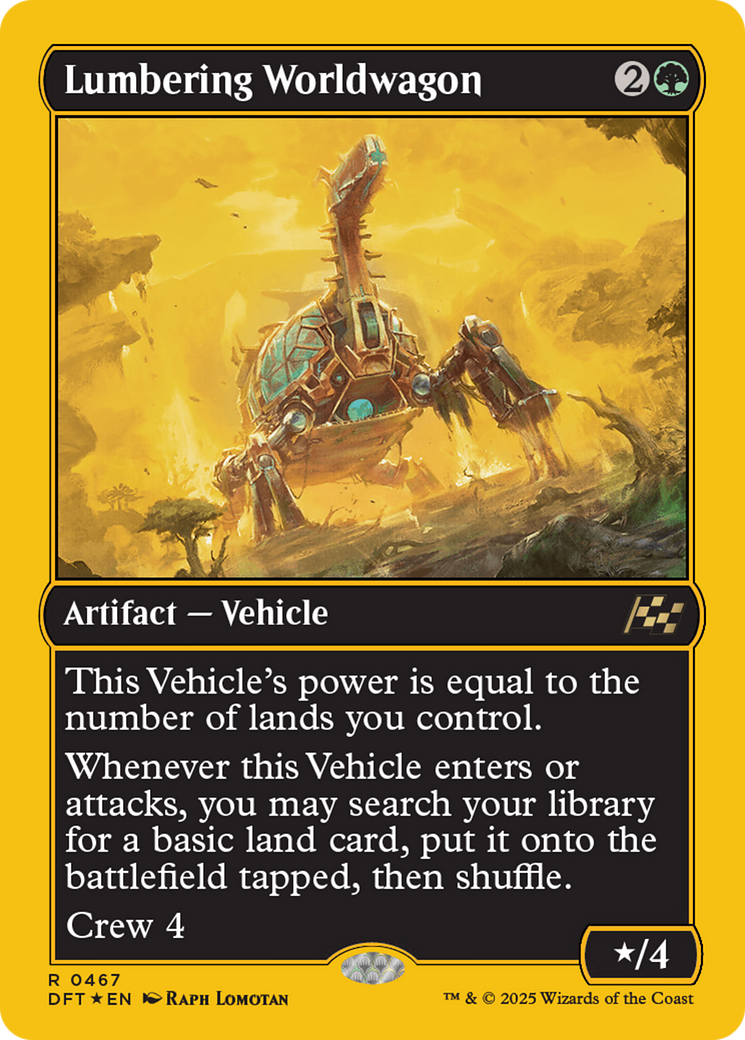 Lumbering Worldwagon (First-Place Foil) [Aetherdrift] | Odin's Place