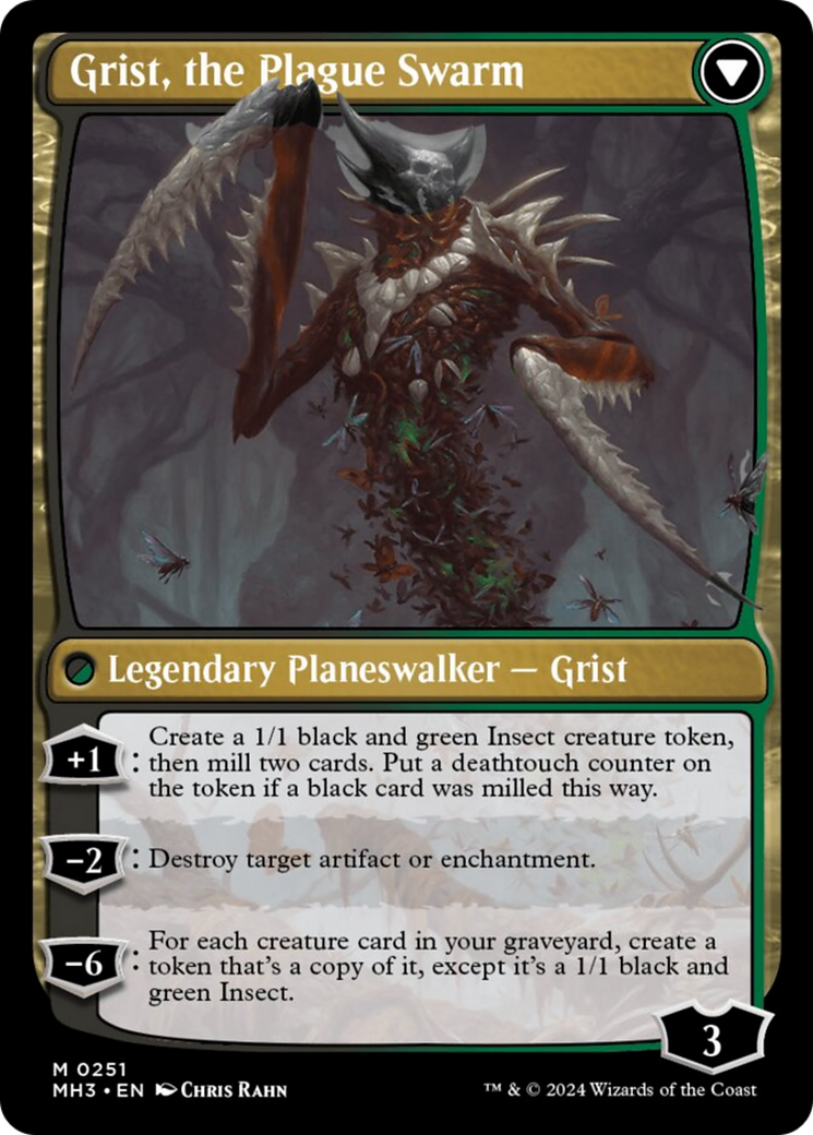 Grist, Voracious Larva // Grist, the Plague Swarm [Modern Horizons 3] | Odin's Place