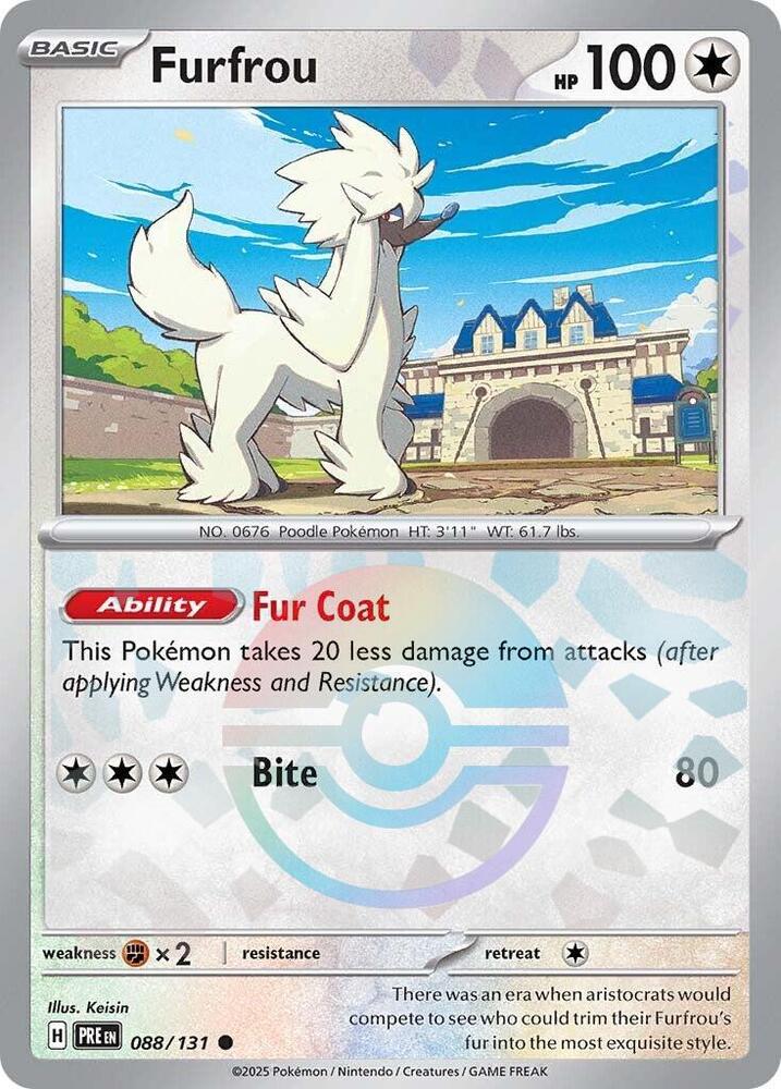 Furfrou (088/131) (Poke Ball Pattern) [Scarlet & Violet: Prismatic Evolutions] | Odin's Place