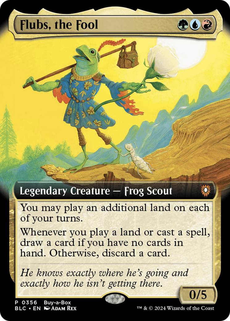 Flubs, the Fool (Buy-A-Box) (Extended Art) [Bloomburrow Promos] | Odin's Place