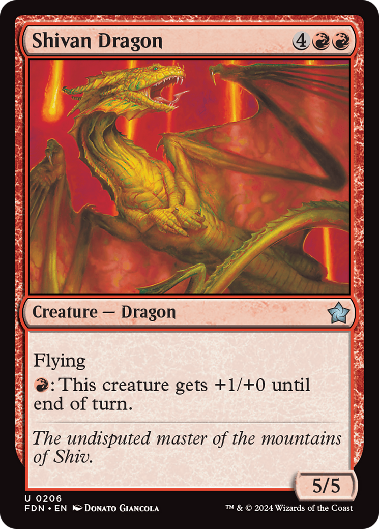 Shivan Dragon [Foundations] | Odin's Place