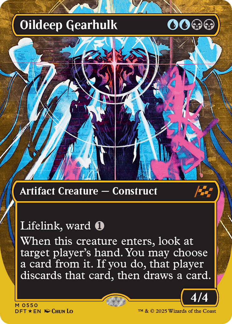 Oildeep Gearhulk (Borderless) (First-Place Foil) [Aetherdrift] | Odin's Place