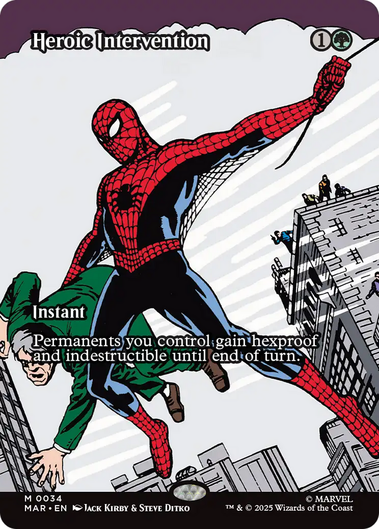 Heroic Intervention (Borderless) [Marvel's Spider-Man: Eternal-Legal] | Odin's Place