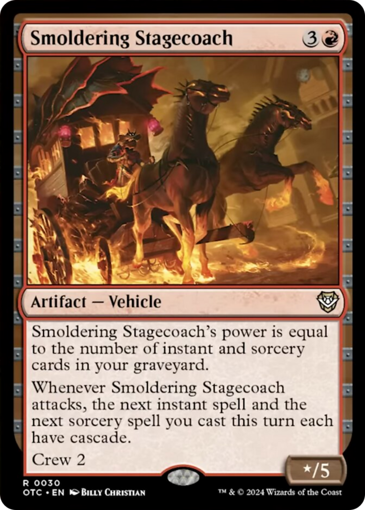 Smoldering Stagecoach [Outlaws of Thunder Junction Commander] | Odin's Place
