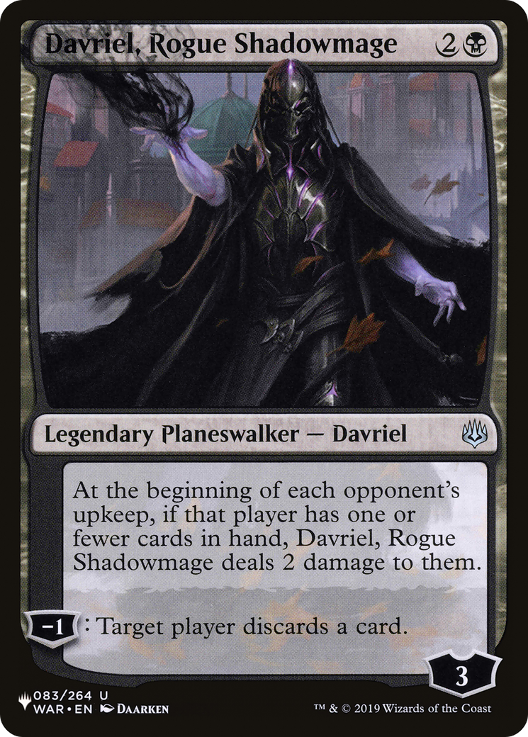 Davriel, Rogue Shadowmage [The List] | Odin's Place