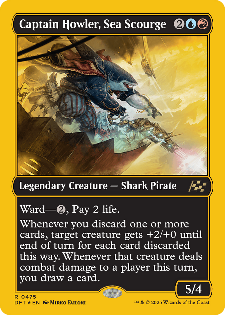 Captain Howler, Sea Scourge (First-Place Foil) [Aetherdrift] | Odin's Place