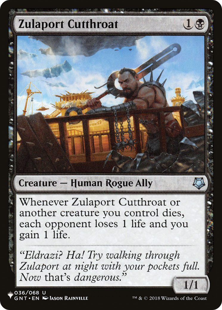Zulaport Cutthroat [The List] | Odin's Place