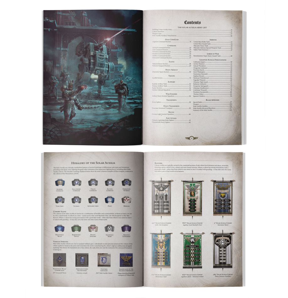 Warhammer Horus Heresy: Liber Auxilia: Solar Auxilia Army Book | Odin's Place