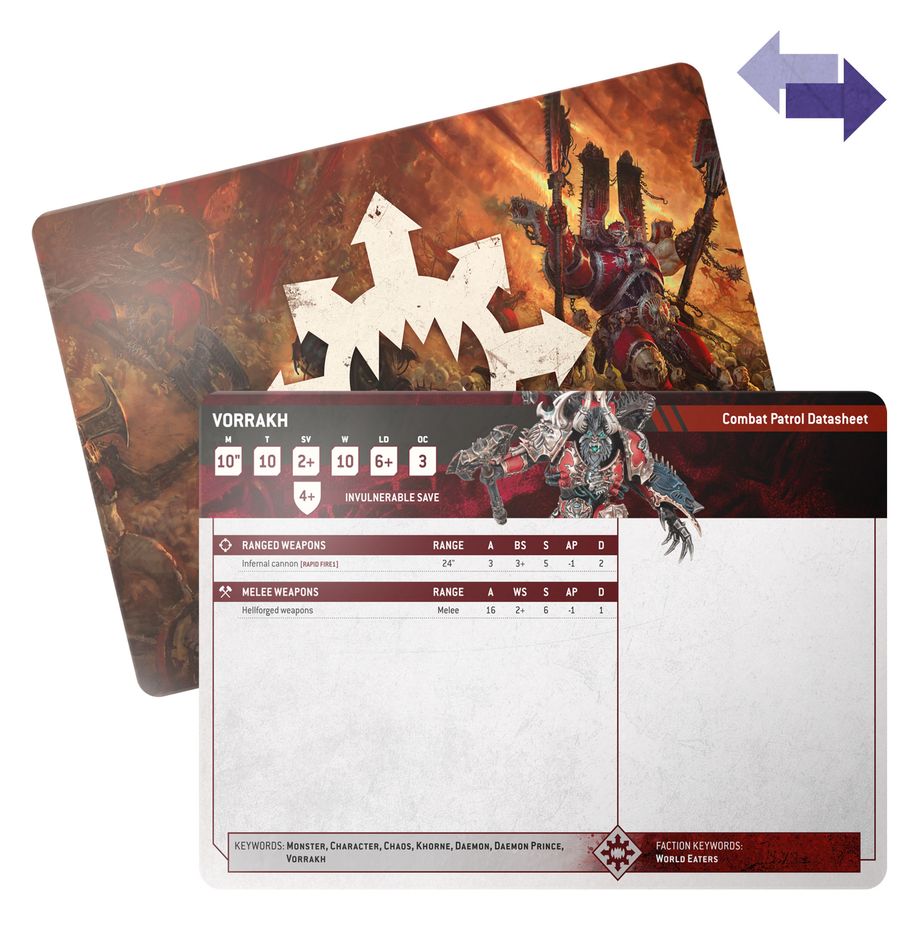 Warhammer 40k: World Eaters Datasheet Cards | Odin's Place