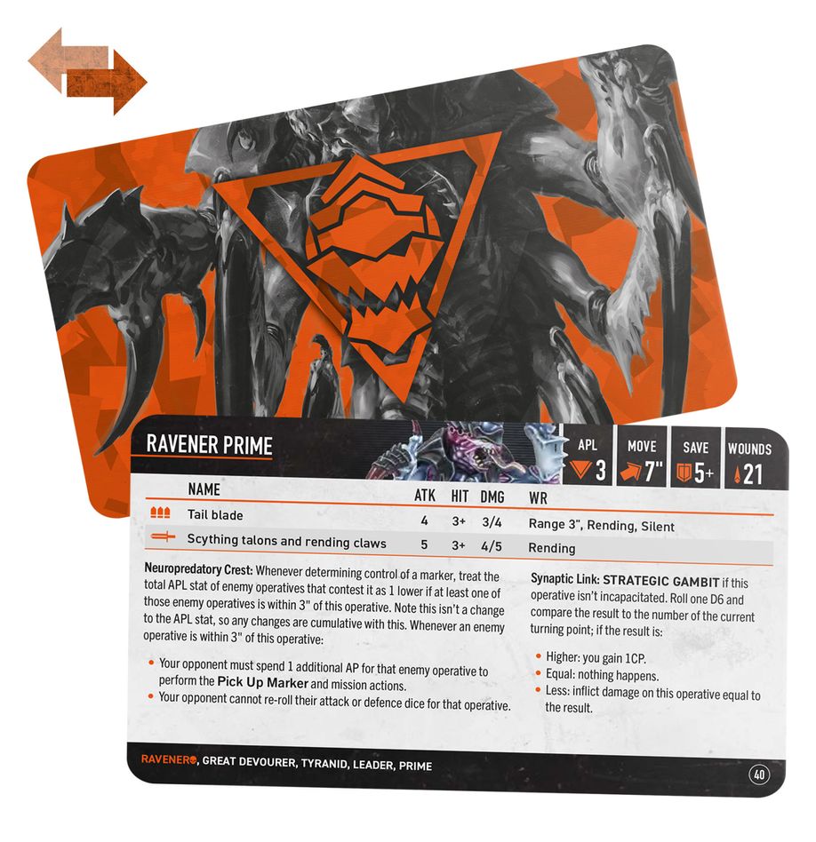 Warhammer Killteam: Datacards Raveners | Odin's Place