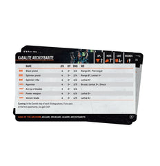 Warhammer Kill Team: Hand of the Archon Datacards | Odin's Place