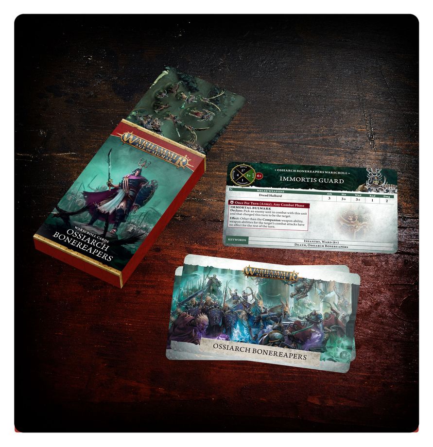 Warhammer Age of Sigmar: Warscroll Cards Ossiarch Bonereapers | Odin's Place