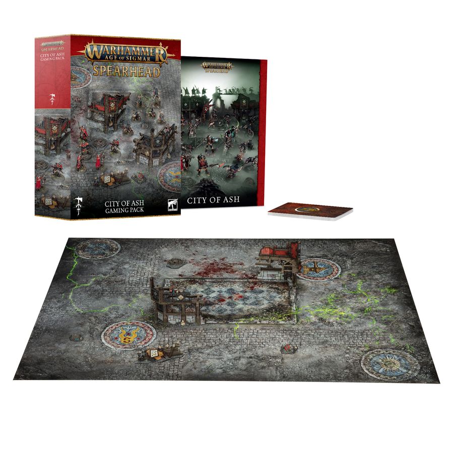 Warhammer Age of Sigmar: Spearhead City of Ash Gaming Pack | Odin's Place