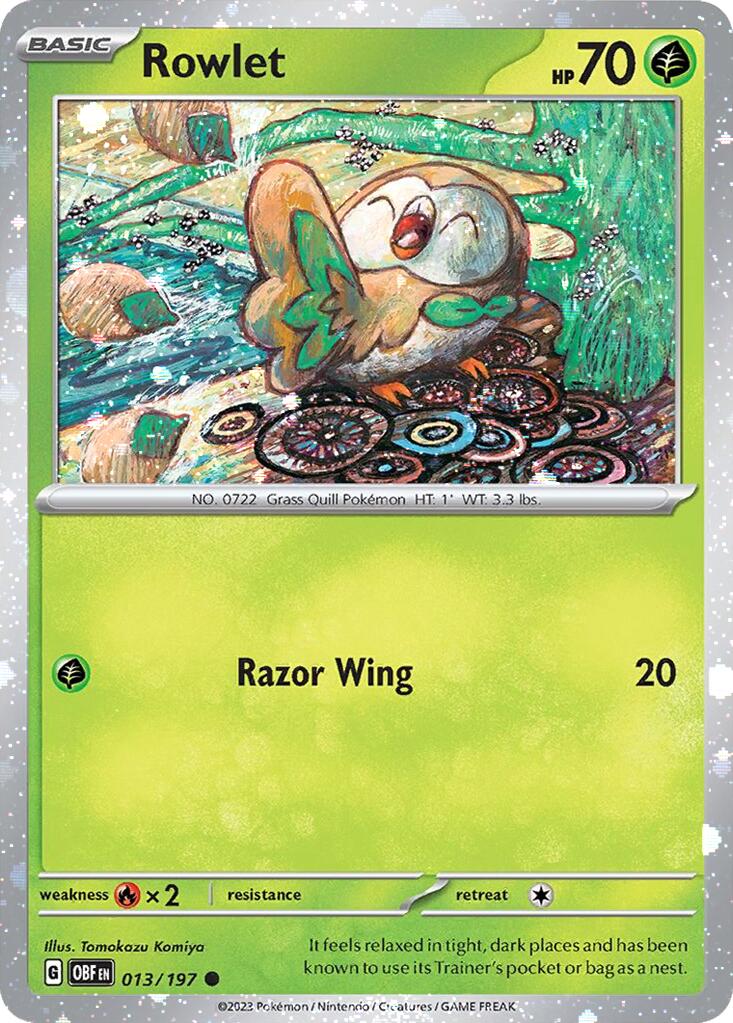 Rowlet (013/197) (Cosmos Holo) [Miscellaneous Cards] | Odin's Place