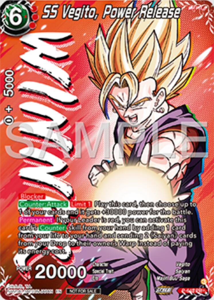 SS Vegito, Power Release (Winner) (P-643) [Tournament Promotion Cards] | Odin's Place
