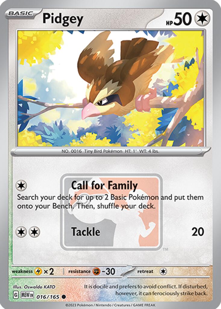 Pidgey (016/165) [League & Championship Cards] | Odin's Place