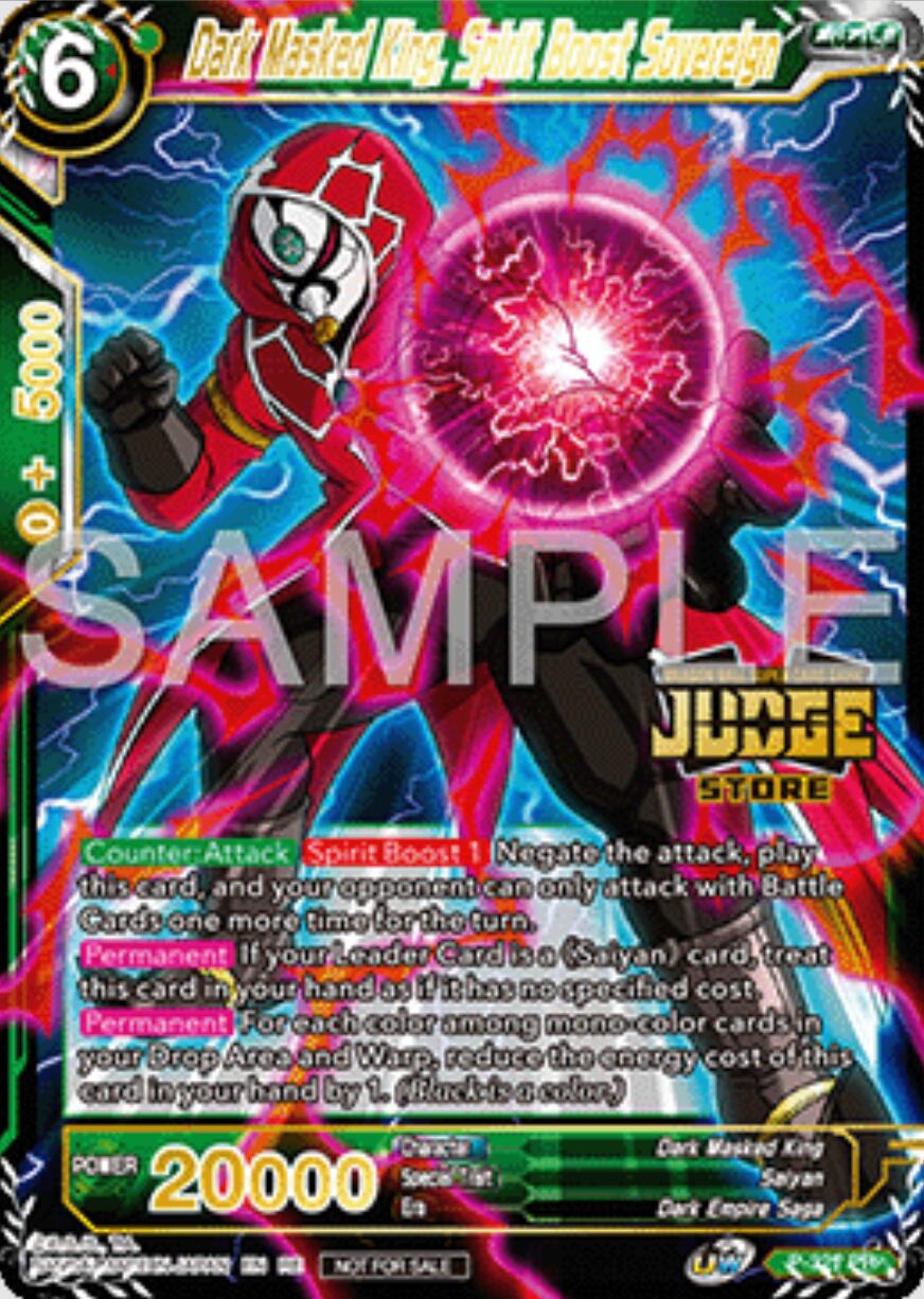 Dark Masked King, Spirit Boost Sovereign (Judge Pack Vol.16) (Store) (P-321) [Judge Promotion Cards] | Odin's Place