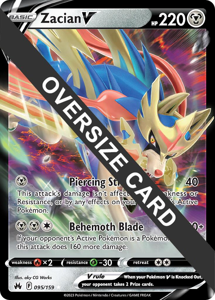 Zacian V (095/159) (Jumbo Card) [Sword & Shield: Crown Zenith] | Odin's Place