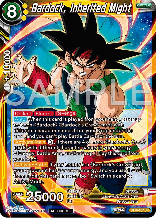 Bardock, Inherited Might (Championship 2024 Finals Pack) (BT18-107) [Tournament Promotion Cards] | Odin's Place