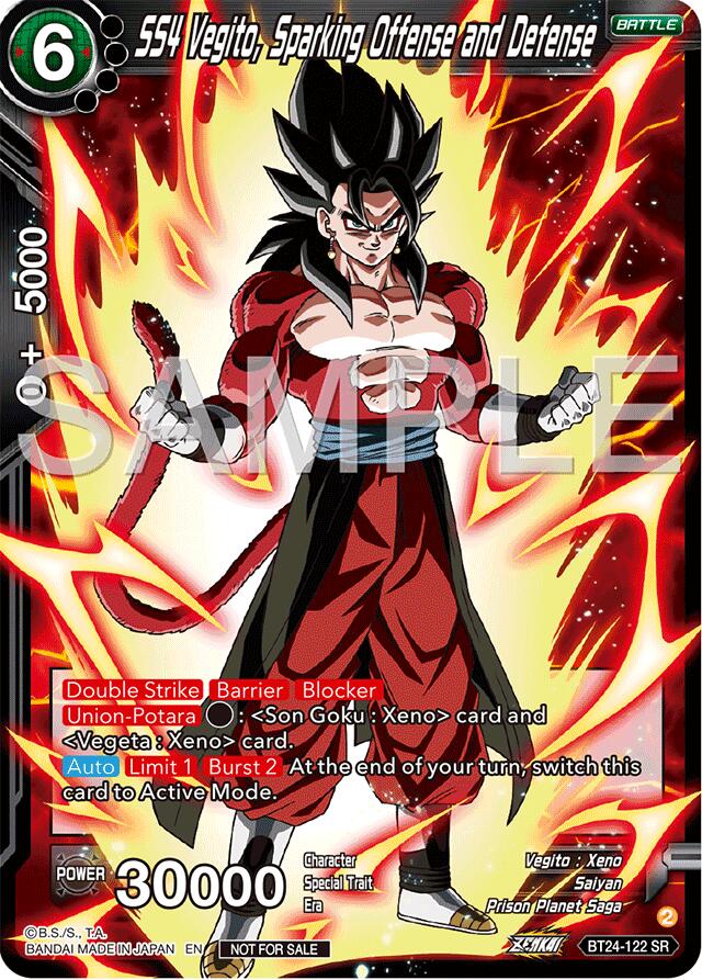 SS4 Vegito, Sparking Offense and Defense (Championship 2024 Finals Pack) (BT24-122) [Tournament Promotion Cards] | Odin's Place