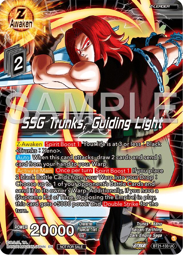 SSG Trunks, Guiding Light (Championship 2024 Finals Zenkai Pack) (BT21-133) [Tournament Promotion Cards] | Odin's Place