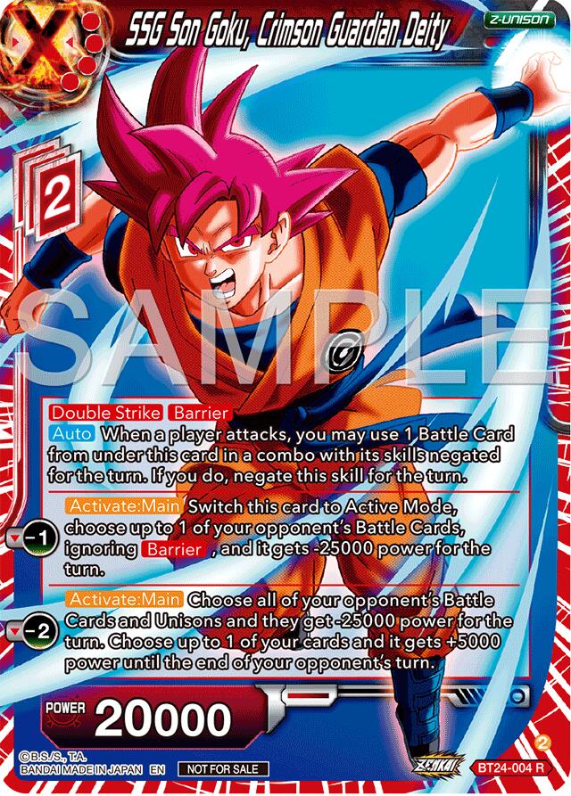 SSG Son Goku, Crimson Guardian Deity (Championship 2024 Finals Zenkai Pack) (BT24-004) [Tournament Promotion Cards] | Odin's Place